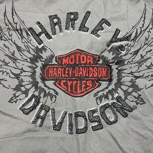 Harley-Davidson Gray Casual Button Down Shirt